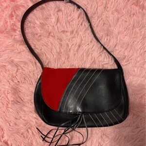 Victoria’s Secret Y2K Black & Red Shoulder Bag | Vintage 2000s Mini Purse